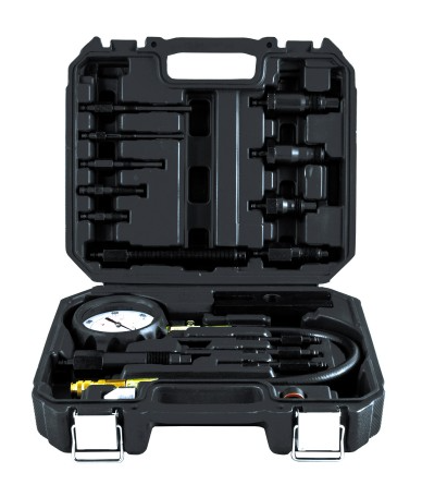 Компрессометр для дизельных ДВС (с набором переходников) Thorvik DCTK1