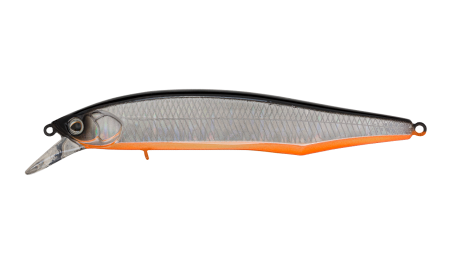 Воблер Минноу Strike Pro Intriger 120SP,  124 мм,  20, 4 гр,  Загл. 0, 5м.-1, 5м.,  Нейтральный,  цвет: A70-713 Black Silver OB,  (EG-194B-SP#A70-713)