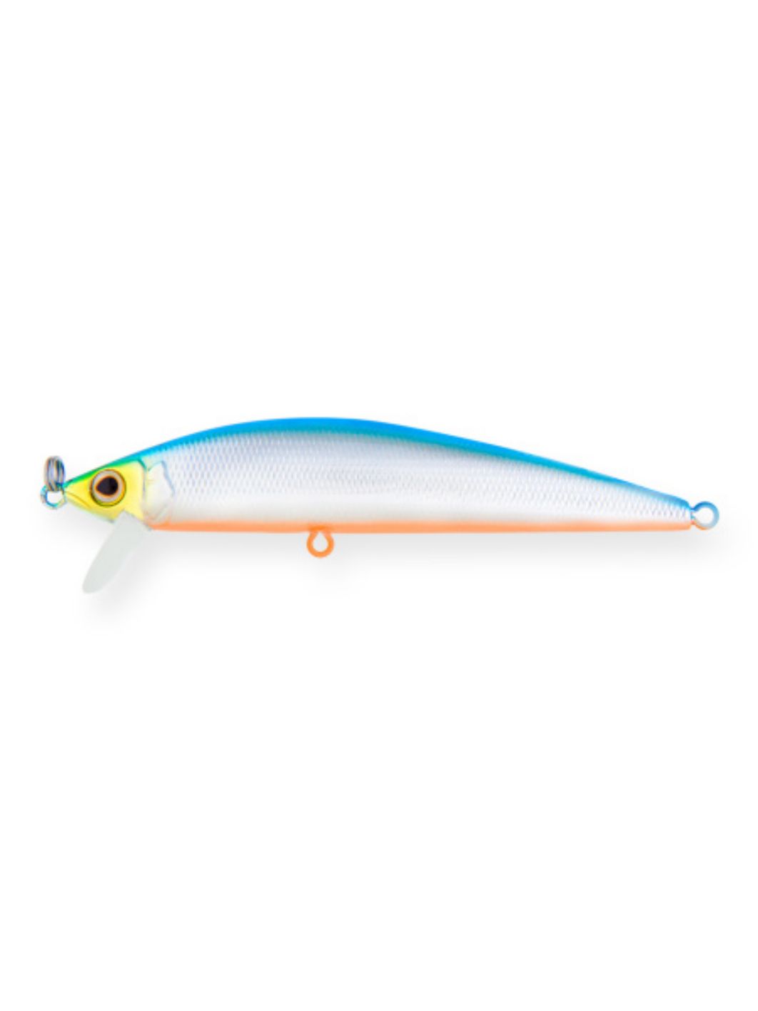 Воблер Минноу Strike Pro Euro Minnow 110,  110 мм,  17 гр,  Загл. 0, 7м.-1, 5м.,  Плавающий,  цвет: 626E Blue Silver OB,  (JL-115F#626E)