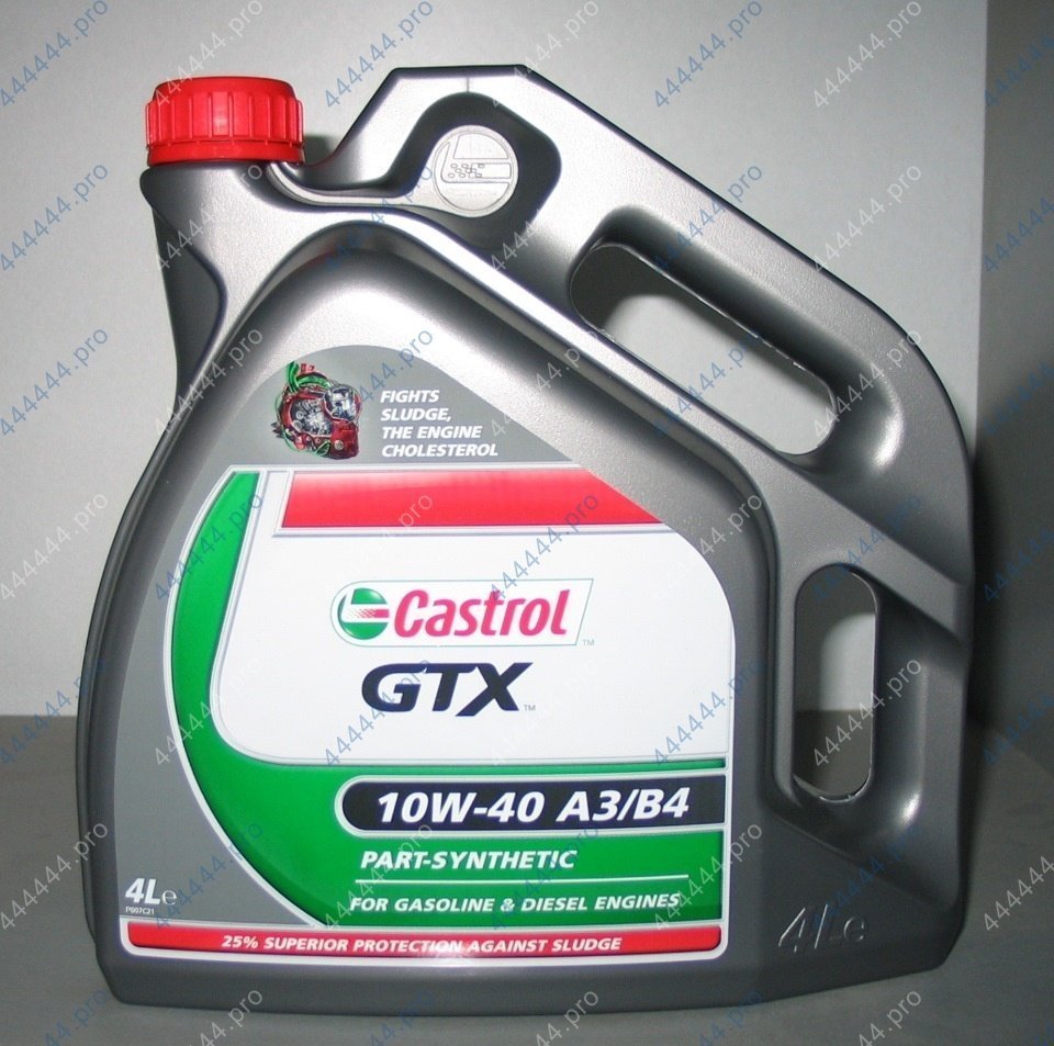 CASTROL GTX 10w40 4L полусинтетическое моторное масло