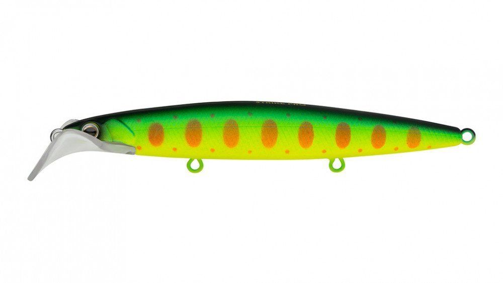 Воблер Минноу Strike Pro Scooter Minnow 110F,  110 мм,  11, 8 гр,  Загл. 1, 5м.-2, 5м.,  Плавающий,  цвет: A209S,  (EG-186F#A209S)