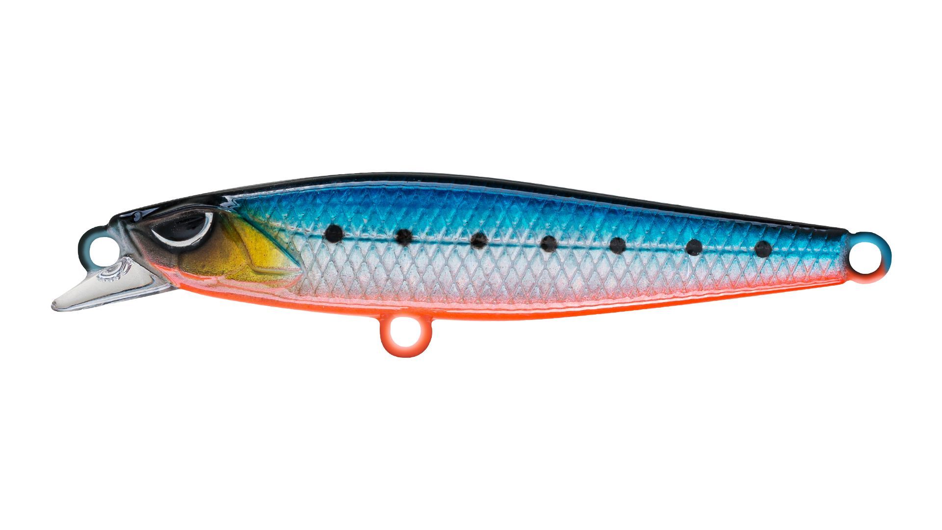 Воблер Минноу Strike Pro Scud Minnow 60S (Lipslide 60),  60 мм,  13 гр,  Тонущий,  цвет: A234-SBO-LU Blue Back Silver OB Fluo,  (EG-241#A234-SBO-LU)