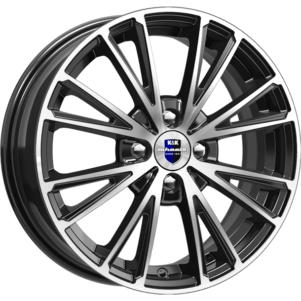 Литой диск K&K МЕАНДР (КС888)  6x15/4x100 D60.1 ET50 алмаз чёрный r75163SK комплект 4шт.