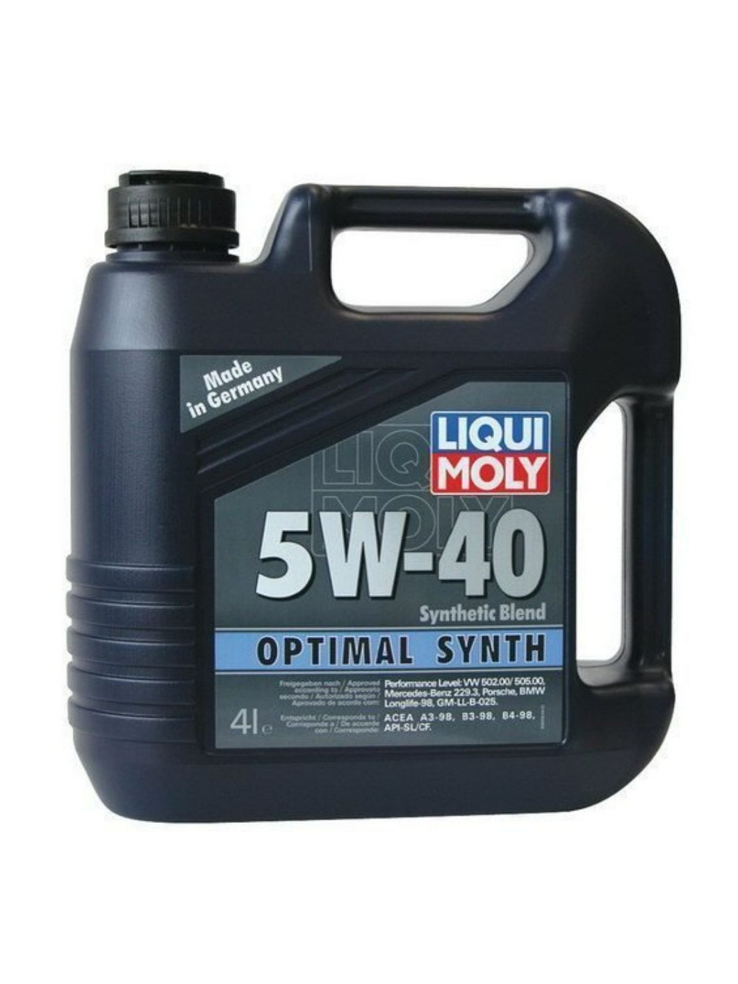 LIQUI MOLY "Optimal Synth" 5W40 4L синтетическое моторное масло 3926