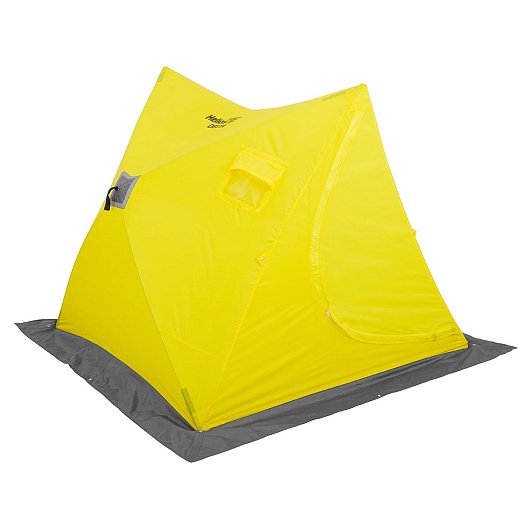 Палатка зимняя двускатная DELTA 1, 8х1, 5 желтый/серый Helios