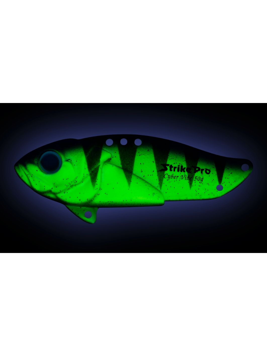 Блесна-цикада Strike Pro Cyber Vibe 40,  40 мм,  6, 6 гр,  цвет: Glowing Blue Lemon,  светящийся,  (JG-005B#A172FL)
