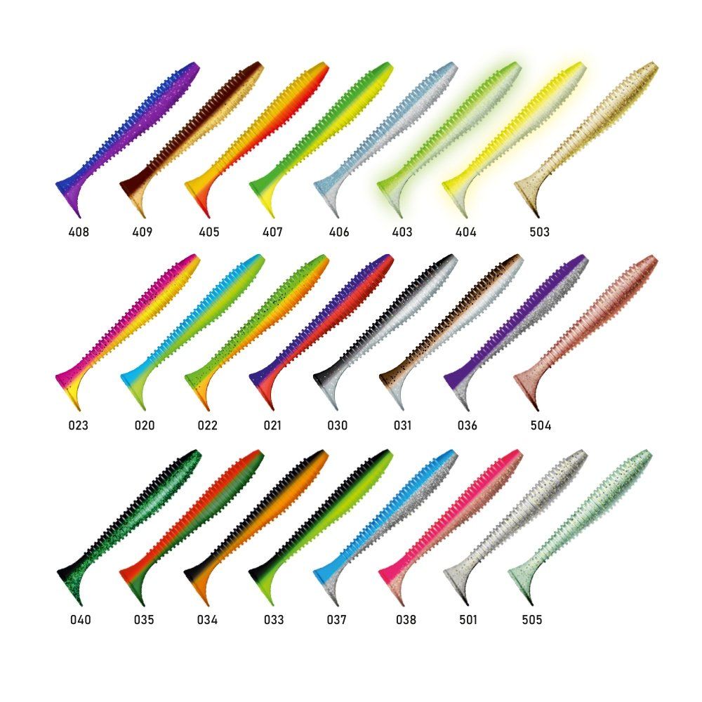 Приманка ZUB-SWING 140мм(5, 5")-5шт,  (цвет 039) красный верх-белый низ