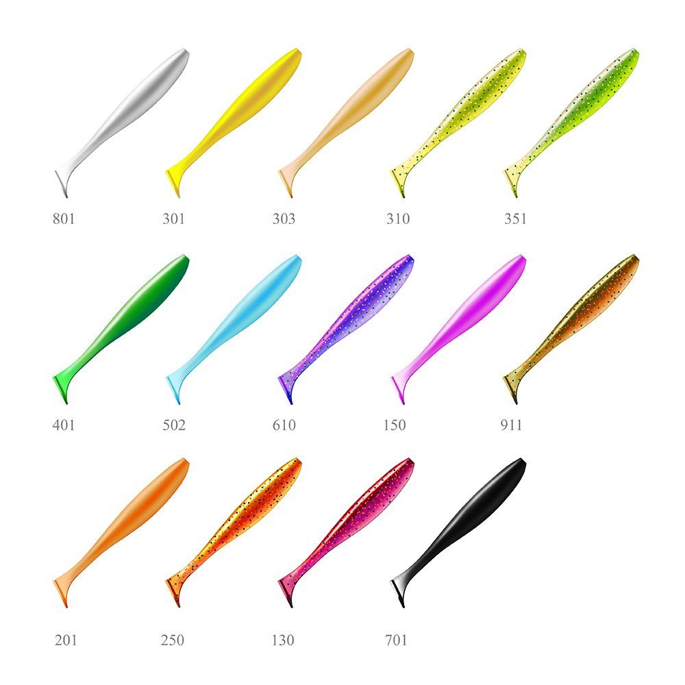 Приманка ZUB-IZI 50мм-10шт,  (цвет 301) желтый