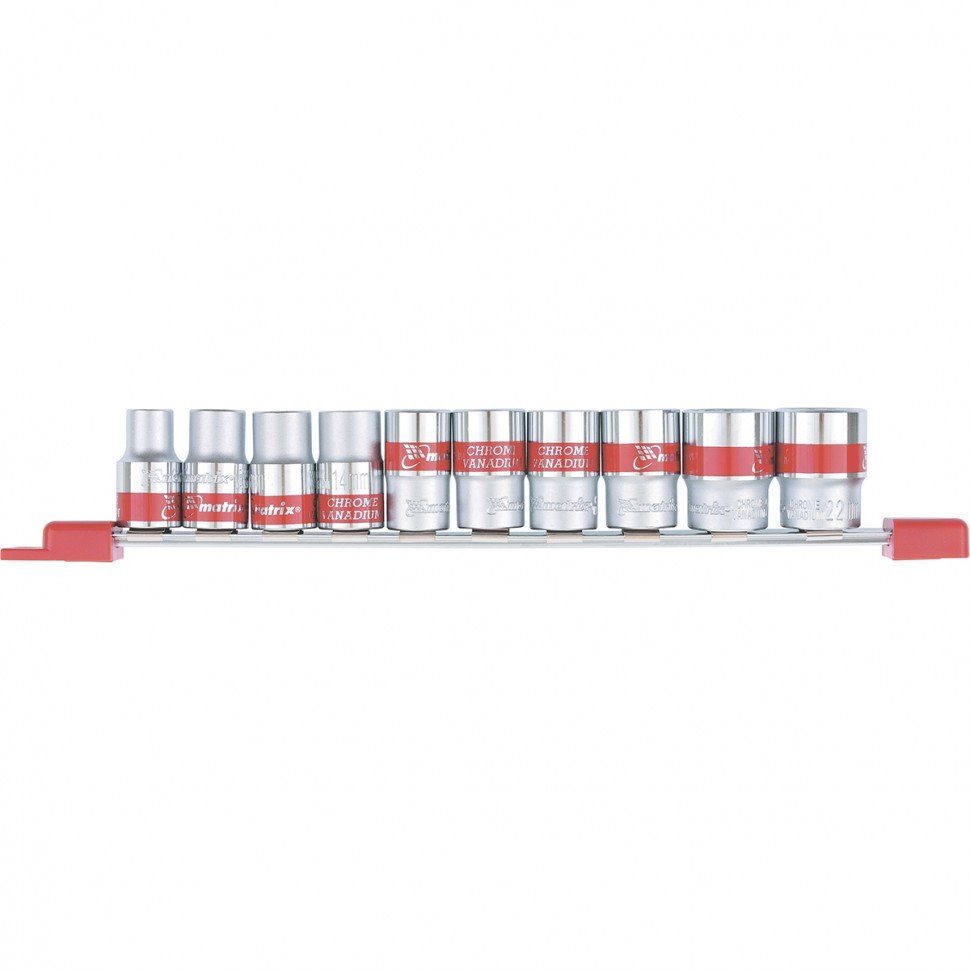 яянабор головок торцовых 10*22мм*1/2" spline matrix 13597