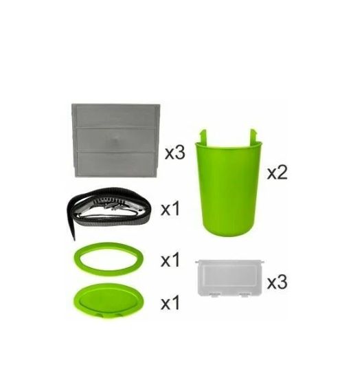 Ящик зимний "FishBox" односекционный (10л) зеленый Helios