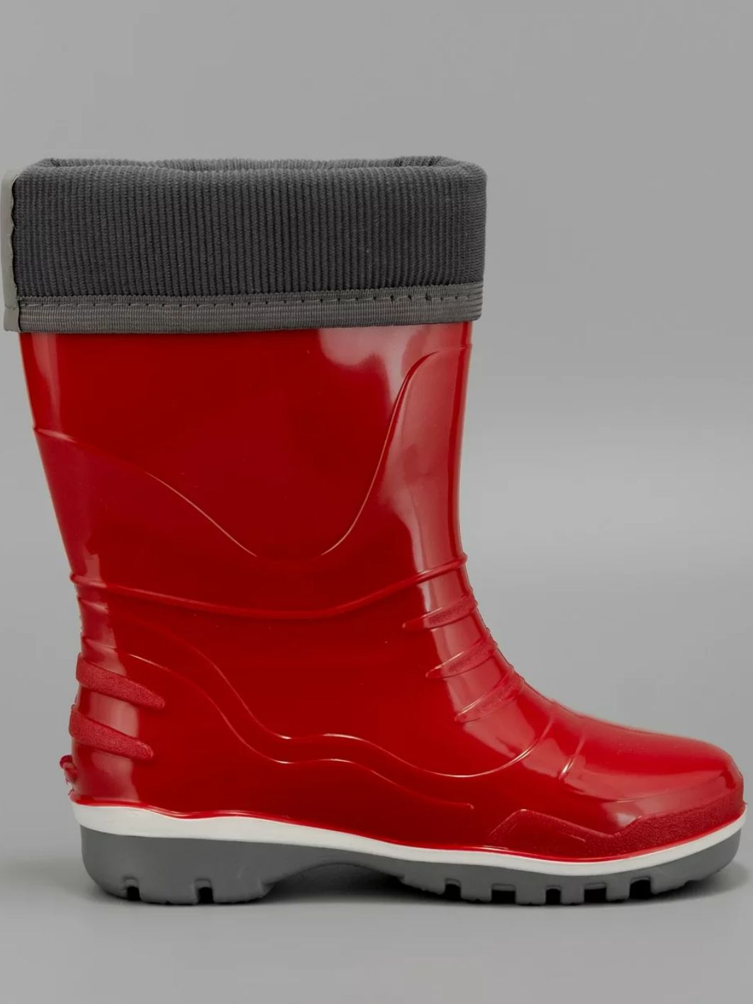 Сапоги Nordman Step школьные из ПВХ,  красные р. 35