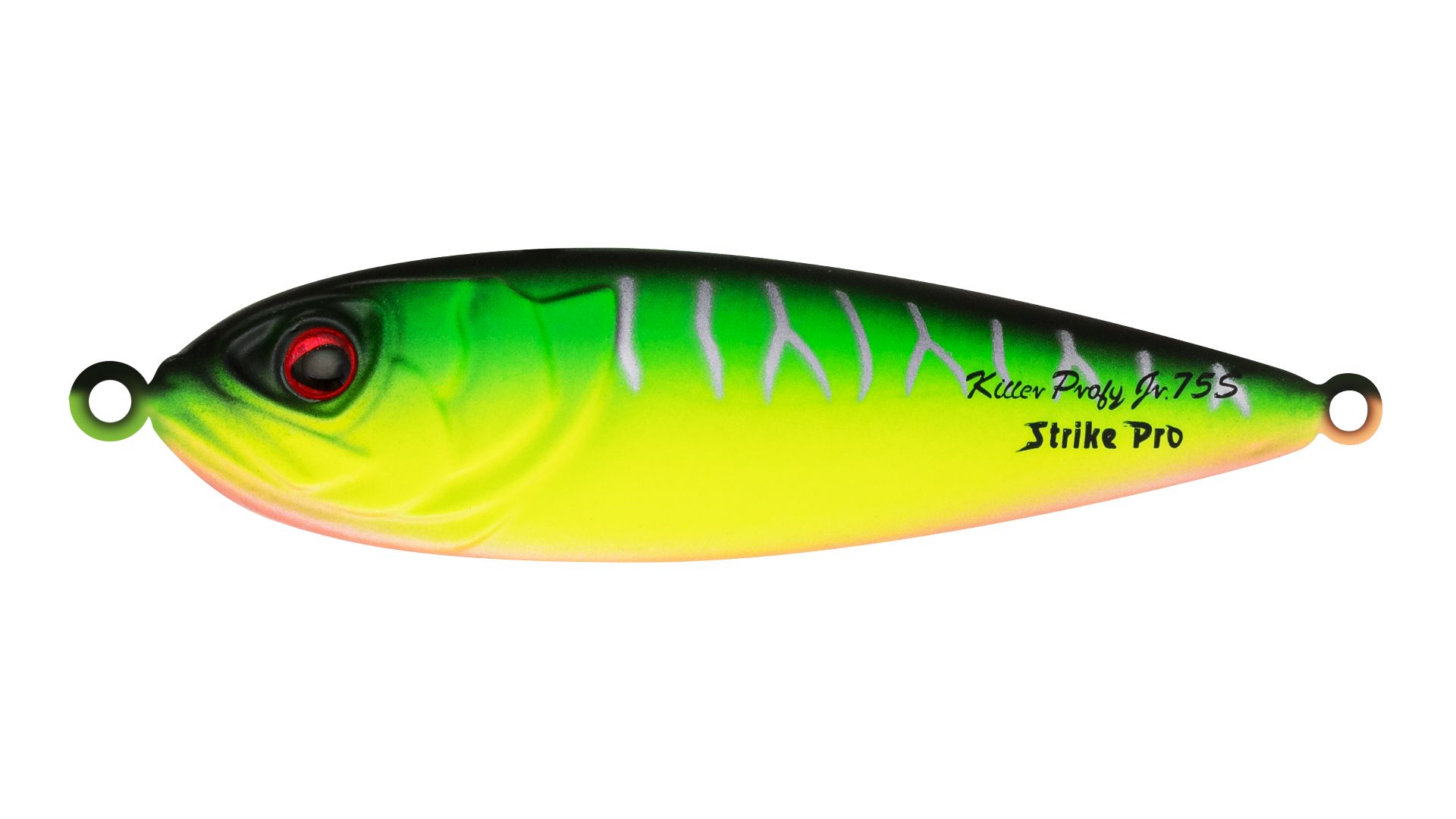Блесна колеблющаяся Strike Pro Killer Profy 75S, 75 мм, 11 гр, Одинарный-незацепляйка, цвет: A204S Pearl Mat Tiger, (PST-02S#A204S/A204S)