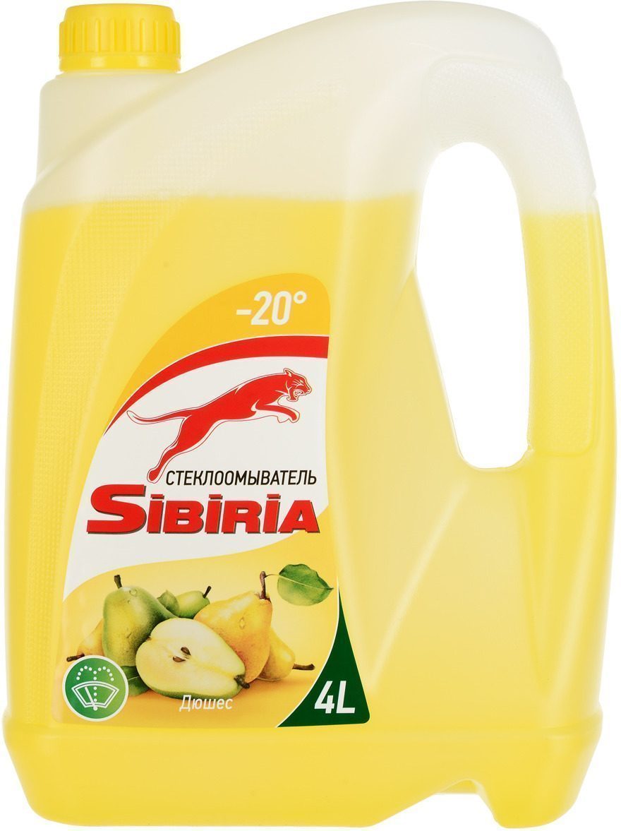 Очиститель стекла SIBIRIA -20*С 4л. аромат NEW в ассортименте