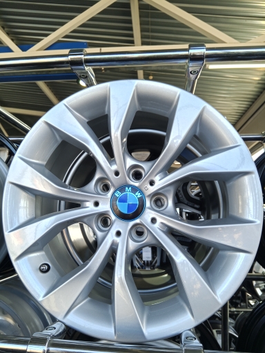 Литой диск Оригнинал BMW стиль 318 (v spoke 318 BM 154 6 789 141) 7.5x17/5x120 D72.6 ET34 silver BMW X1 (Х1-N1) 2012-2015 4 шт. 