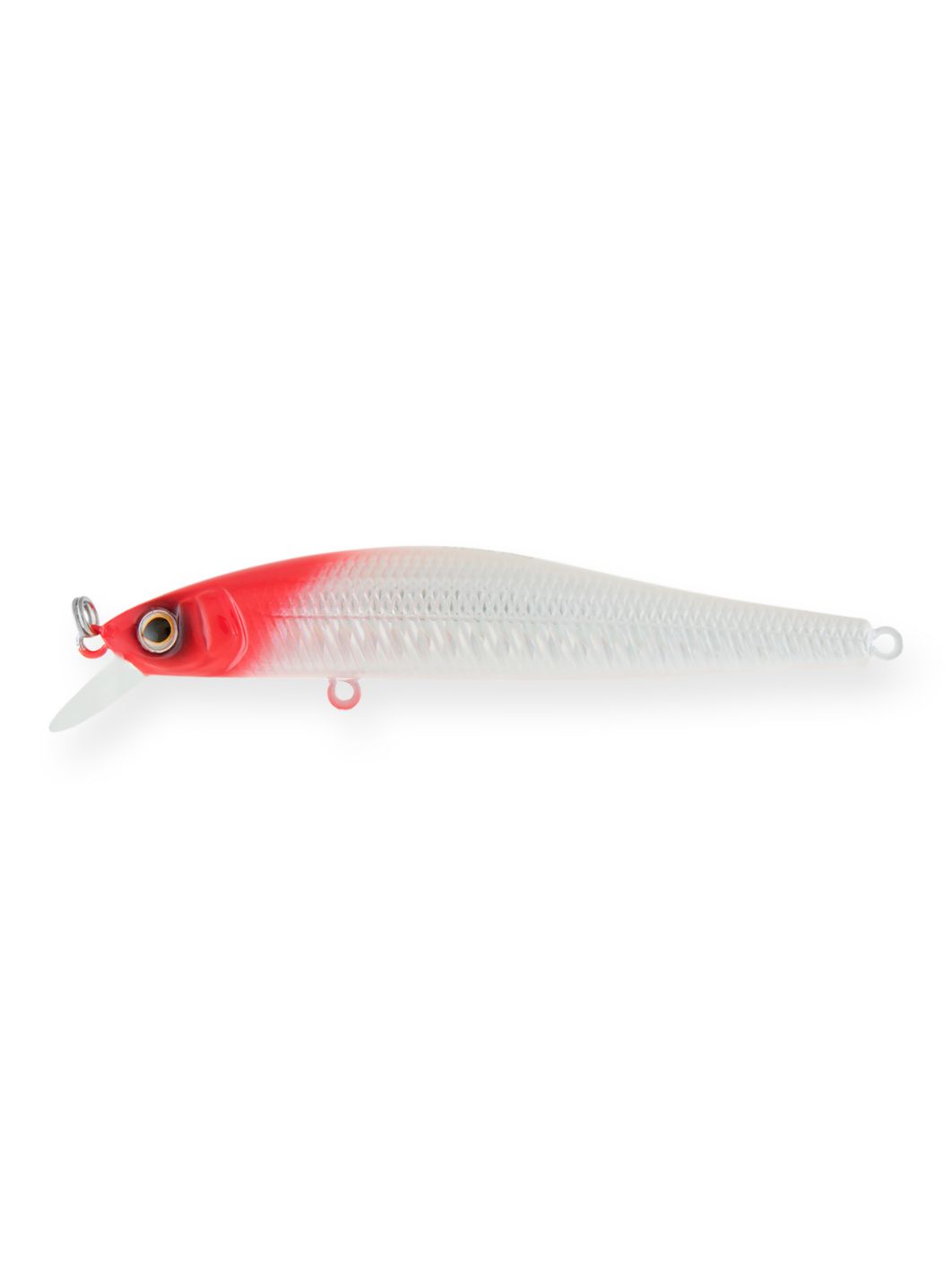 Воблер Минноу Strike Pro Jumper 90SP,  90 мм,  10 гр,  Загл. 0, 8м.-1, 5м.,  Нейтральный,  цвет: 022PPP-713 Redhead Silver,  (EG-192B-SP#022PPP-713)