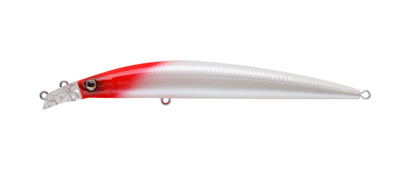 Воблер Минноу Strike Pro Top Water Minnow 110,  110 мм,  10, 5 гр,  Загл. 0, 2м.-0, 7м.,  Плавающий,  цвет: 022PF Milk Redhead,  (JL-166F#022PF)