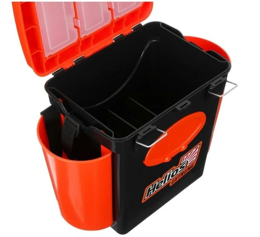 Ящик зимний "FishBox" односекционный (10л) оранжевый Helios