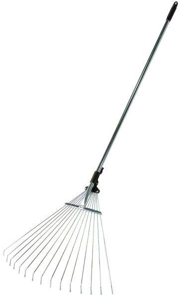 Грабли веерные раздвижные с металлическим черенком САД 18419