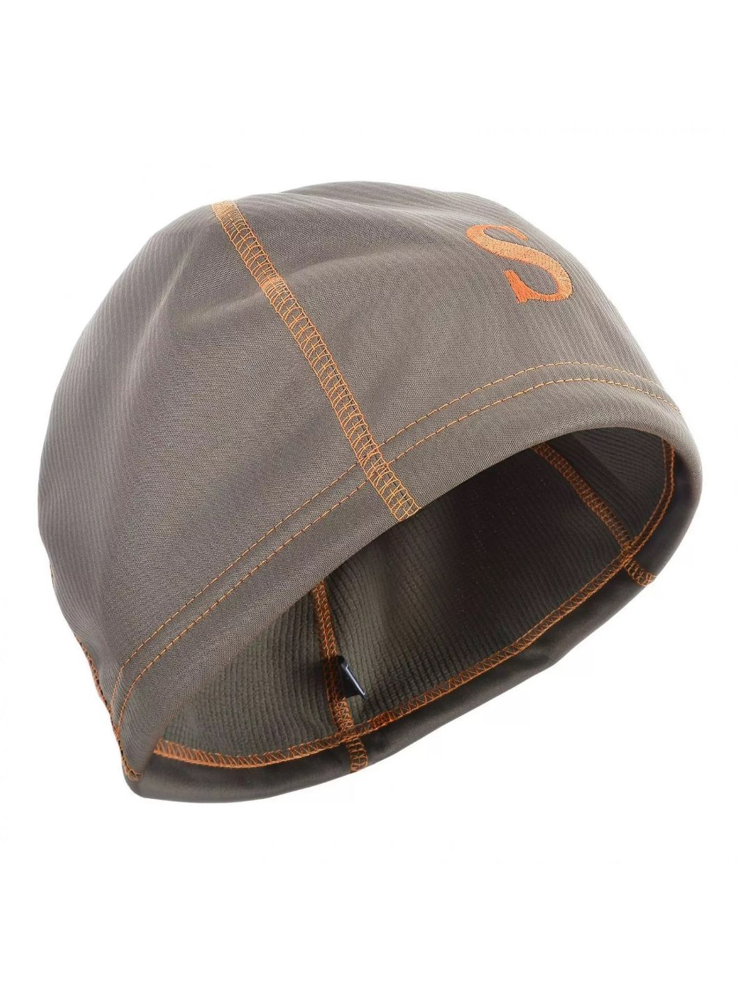 Шапка мужская демисезонная "Spring -330",  softshell,  олива/ olive (вышивка оранжевая) 59 (L)