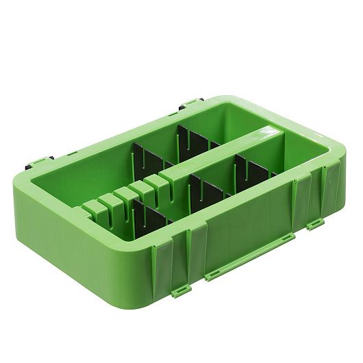 Проставка-органайзер зимнего ящика "FishBox" (19л) зеленый Helios