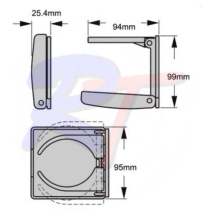 Держатель емкости серый RTA54093GR