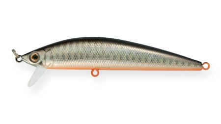 Воблер Минноу Strike Pro Euro Minnow 110,  110 мм,  17 гр,  Загл. 0, 7м.-1, 5м.,  Плавающий,  цвет: A70-713 Black Silver OB,  (JL-115F#A70-713)
