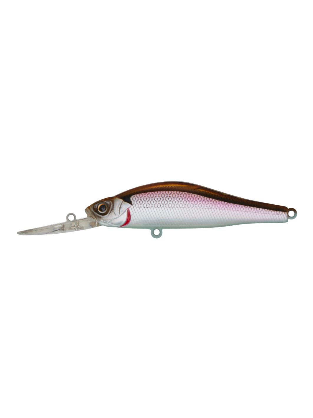 Воблер Минноу Strike Pro Archback Deep 80SP,  80 мм,  10, 8 гр,  Загл. 1, 5м.-4, 0м.,  Нейтральный,  цвет: A53-EP Silver Smelt UV,  (EG-125AL-SP#A53-EP)