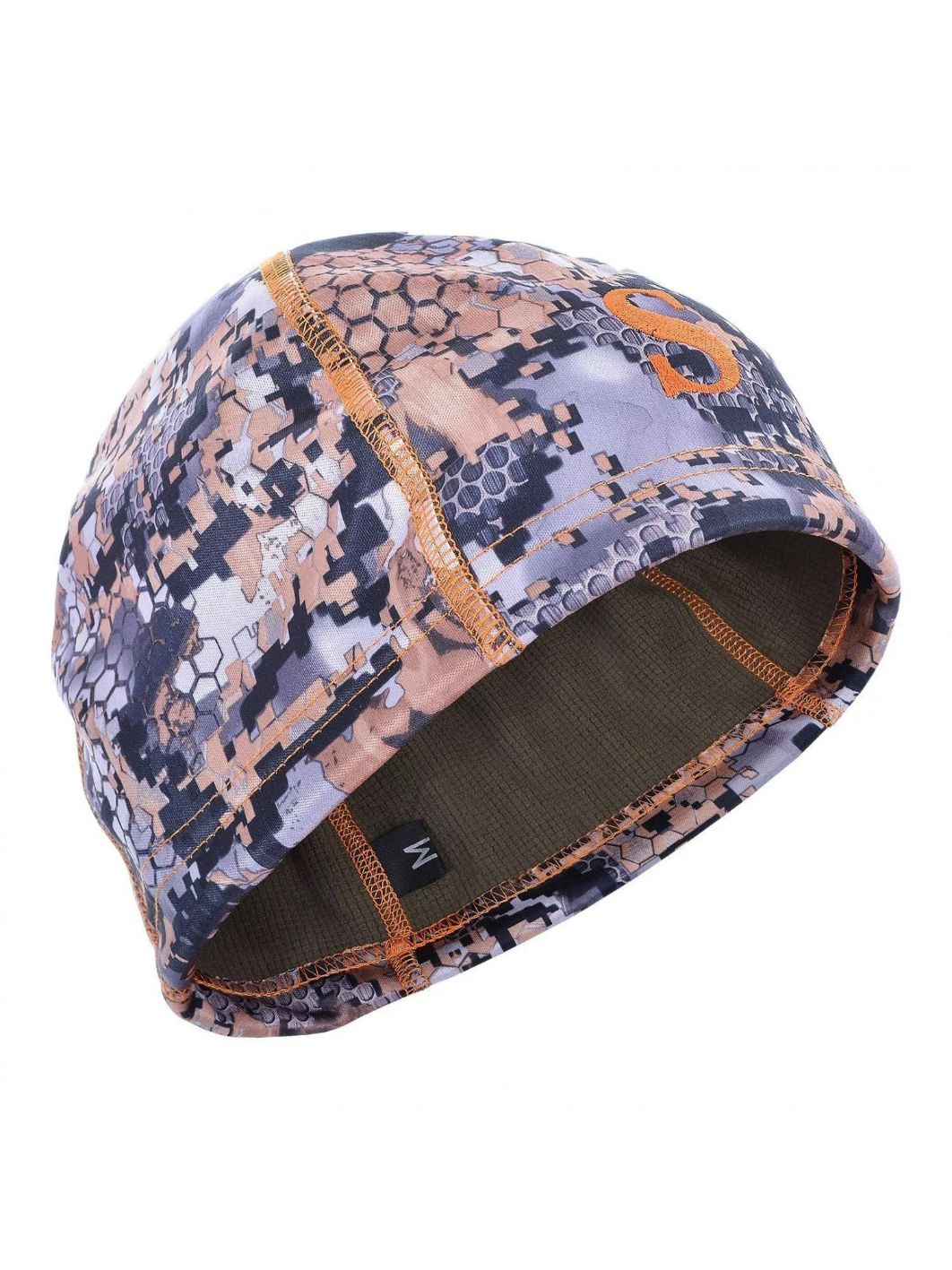 Шапка мужская демисезонная "Spring -330",  softshell,  откр. местность/open mount (вышивка оранжевая) 59 (L)