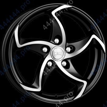 Литой диск K&K Ландау 6.5x15/5x100 D57.1 ET43 алмаз черный комплект 4шт.