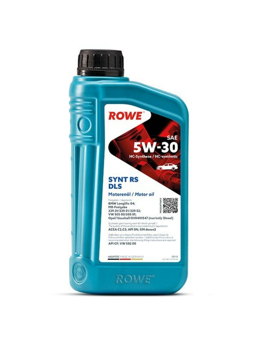 ROWE  HIGHTEC SYNT RS DLS SAE 5W30 1L синтетическое моторное масло