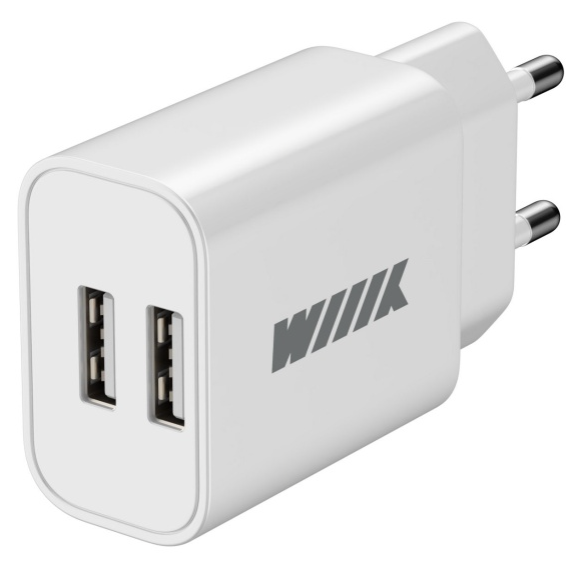 Сетевое зарядное устройство (2USB,  2.4A) WIIIX UNN-1-2-01