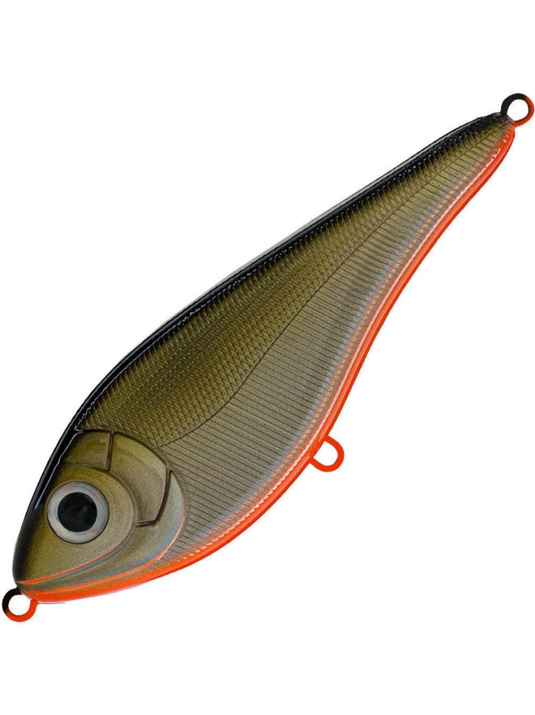 Воблер Джеркбейт Strike Pro Buster Jerk Sinking,  150 мм,  75 гр,  Загл. 0, 5м.-4, 0м.,  Тонущий,  цвет: 612T Natural Shad Silver,  (EG-048#612T)