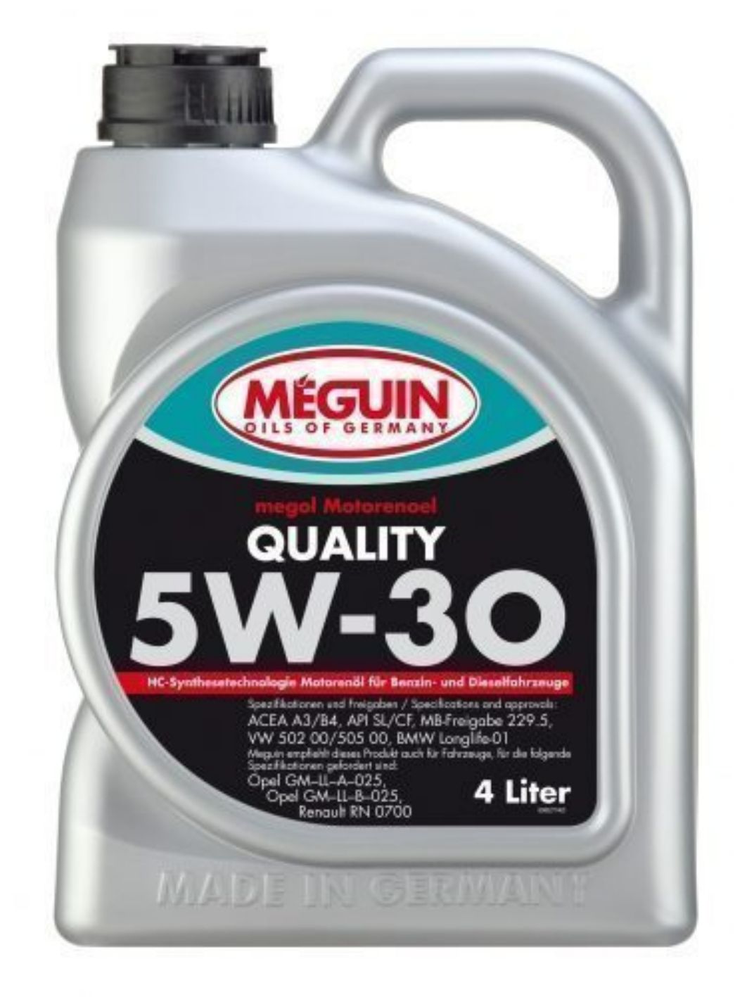MEGUIN QUALITY 5W30 4л синтетическое моторное масло