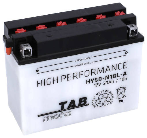 20 TAB MOTO HY50-N18L-A Аккумулятор сух/зар (YTX24HL-BS)