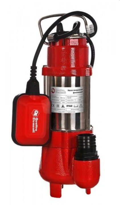 насос фекальный sewage 300f qe (300вт, 9000л/ч, напор 7м.) 910-140
