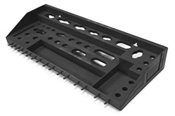 Полка для инструмента пластиковая,  черная 300*150 48 отверстий FIT (65703)