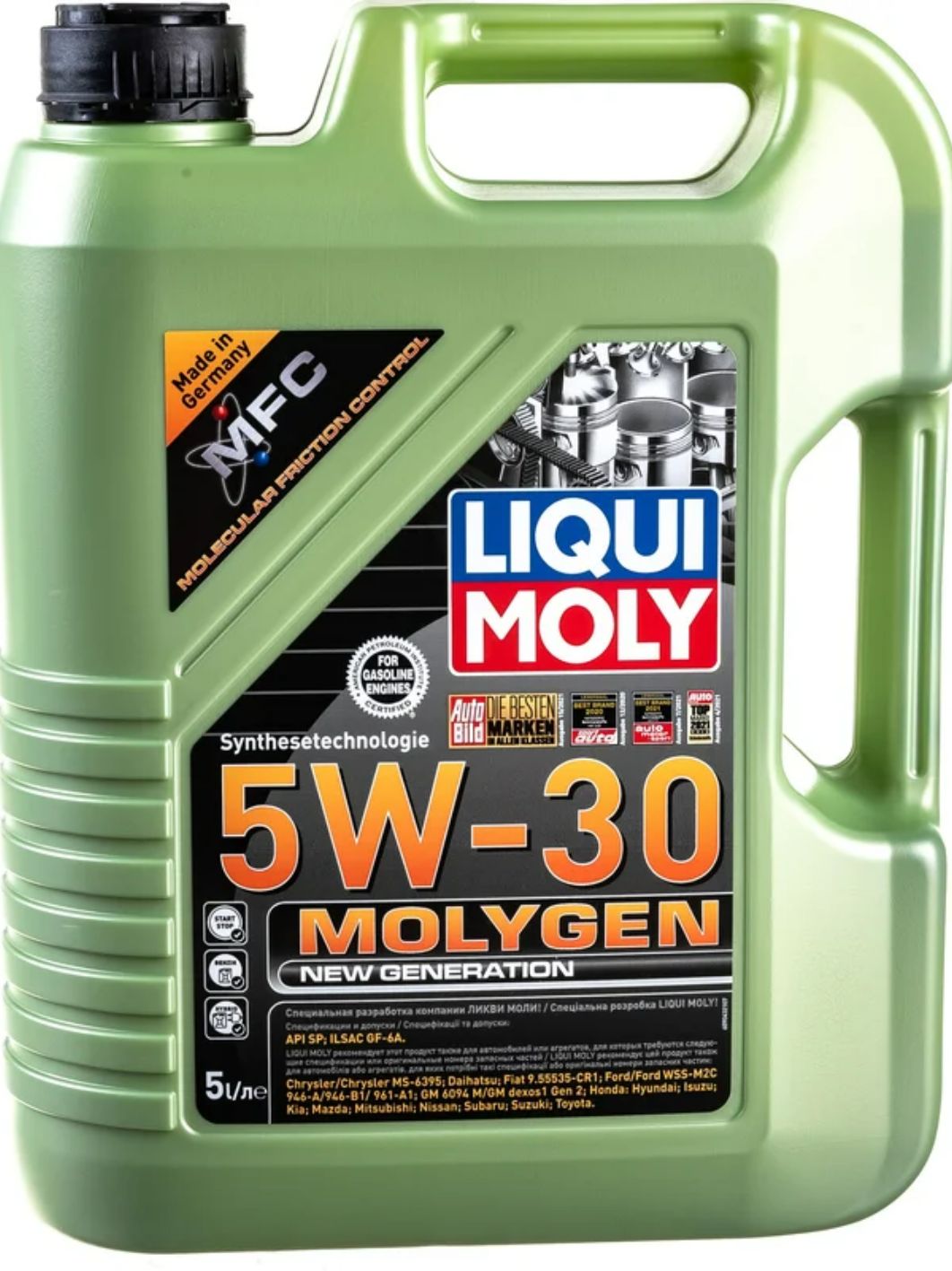 LIQUI MOLY "Molygen New Generation" 5W30 5L синтетическое моторное масло 9043/39029