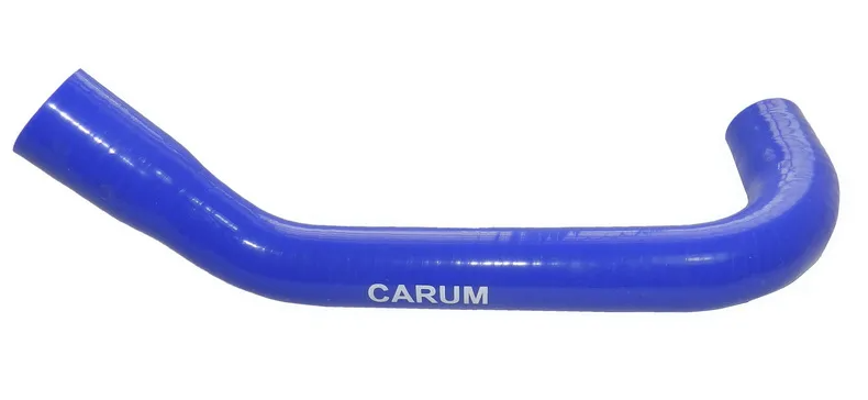 Патрубок вентиляции картера (сапуна) 2108 большой нижний (синий силикон) (CARUM)