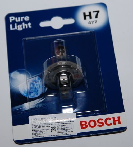 автолампа галогеновая h7 12v-55 bosch (1шт.)