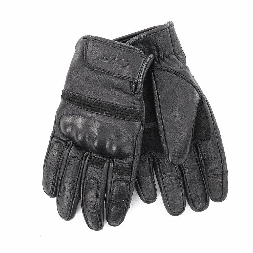 Перчатки DF STREET Black кожаные XXL