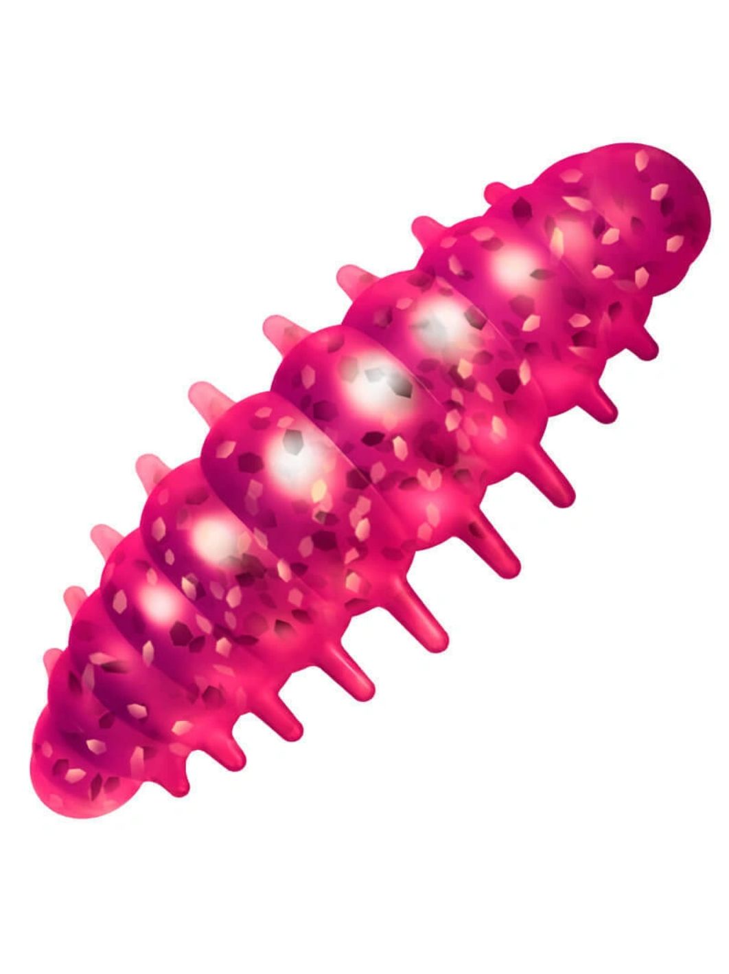 Приманка ZUB NOA LARVA 30мм(1, 2") -10шт,  (цвет 130) маджента с блестками