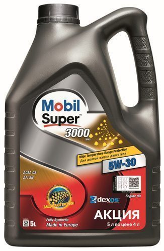 MOBIL 5W30 SUPER 3000 XE 5L синтетическое моторное масло
