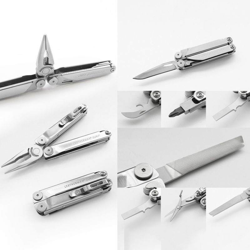 Мультитул LEATHERMAN Curl Stainless 15 инстр., 7,4/10 см, чехол нейлон