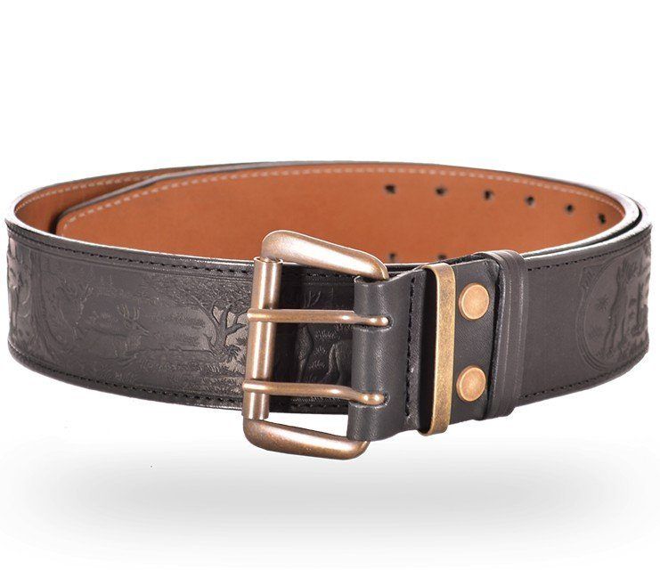 Ремень охотника брючный черный 50 мм №3