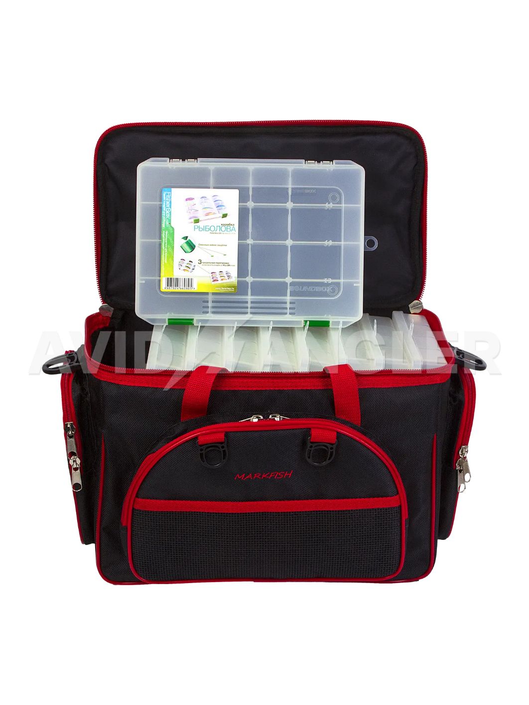 Сумка FisherBox C112 (в комплекте 9 кор. fisherbox 250) цвет: чёрно-красная