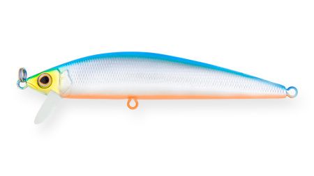 Воблер Минноу Strike Pro Euro Minnow 110,  110 мм,  17 гр,  Загл. 0, 7м.-1, 5м.,  Плавающий,  цвет: 626E Blue Silver OB,  (JL-115F#626E)
