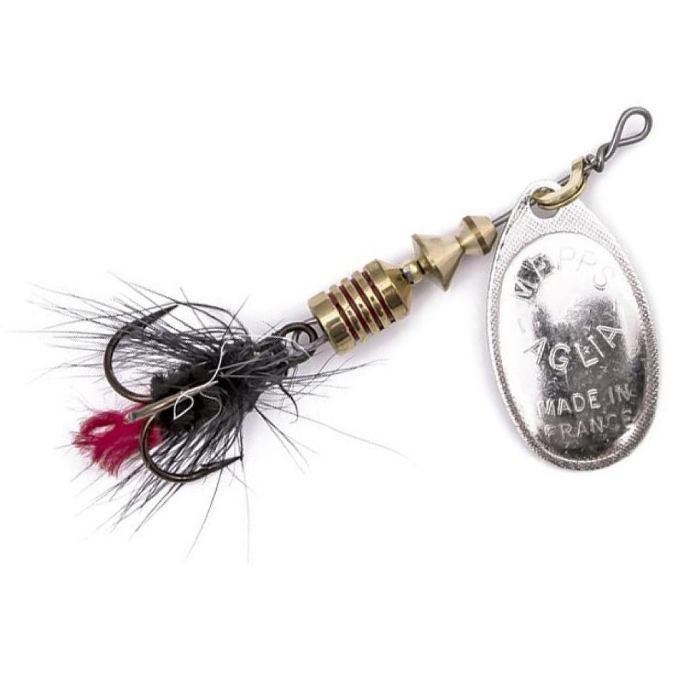Блесна вращающаяся Mepps "Aglia Mouche 1 /3, 5 гр/ Silver/Black fly