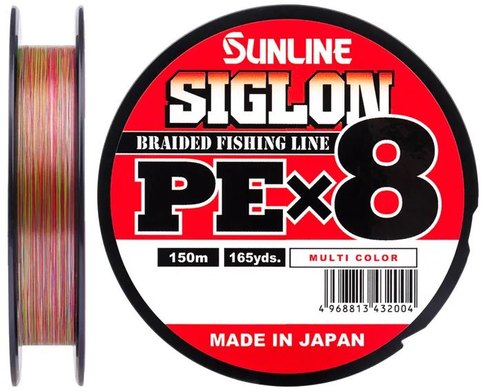 Шнур Sunline SIGLON PE×8 150M(Multicolor 5C) #1.0/16LB