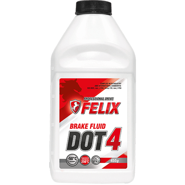 Тормозная жидкость FELIX ДОТ-4 455гр