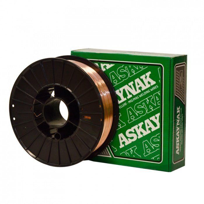 Проволока сварочная Ø0.8мм (5кг) омедненная ER70S-6 (Св08Г2С) D200 FoxWeld (9005)
